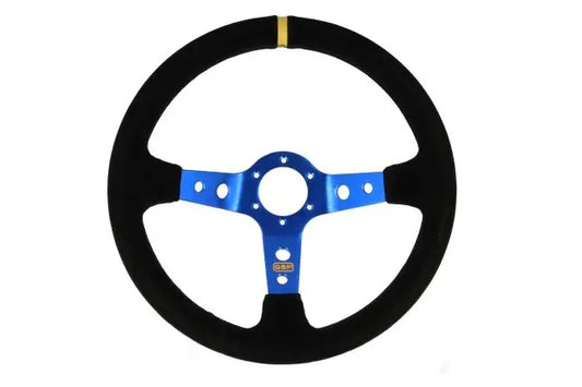 QSP - sports steering wheel suede - 350 mm - deep 90 mm