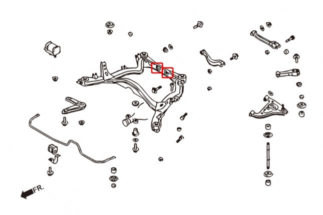 Hardrace - Tagumise diferentsiaali tugiliibri puks Infiniti Q45, Nissan 240SX