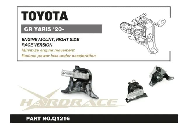 Hardrace - Right Side Engine Mount Toyota Yaris / vitz