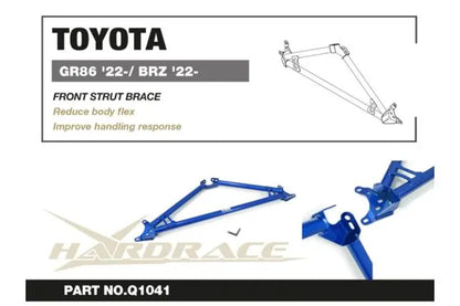 Hardrace – esiamortisaator Toyota 86, Subaru BRZ