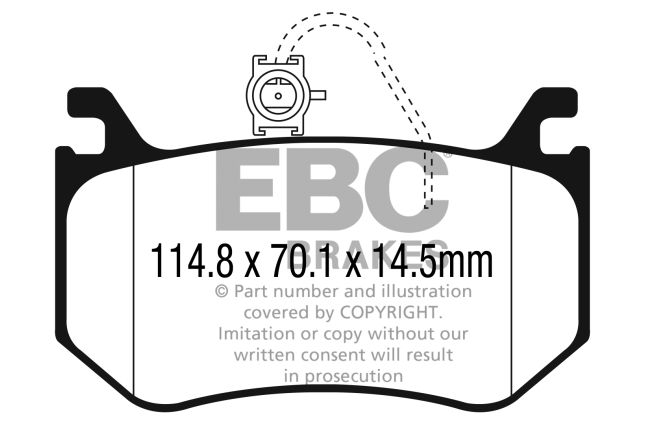 EBC - DP42326R - EBC Yellowstuff piduriklotsid; tagumised