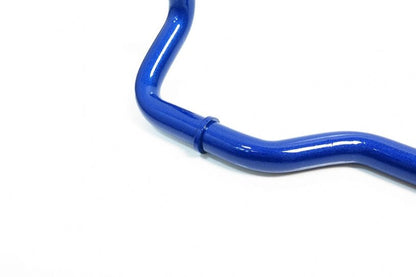 Blue metal bar on a white background