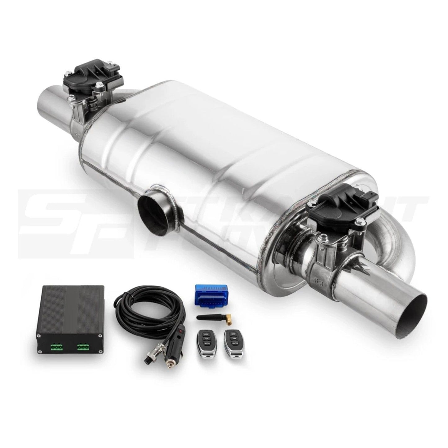 Straightflow - Muffler+valve Remote In-63 140/240mm L-240mm Center - SFT-18962 - SFM010C
