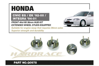 Hardrace – 36 mm esiratta rumm Honda Civicule, Integrale, Del Solile