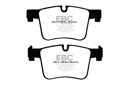 DP22105 - EBC Greenstuff 2000 piduriklotsid; eesmised