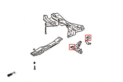 Hardrace - esi-almise õõtshoova puks Mitsubishi Lancer Mirage