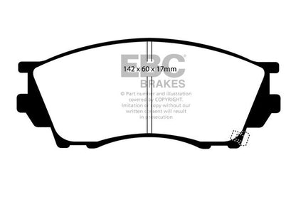 EBC - DP1019 - EBC Ultimax piduriklotsid; ees