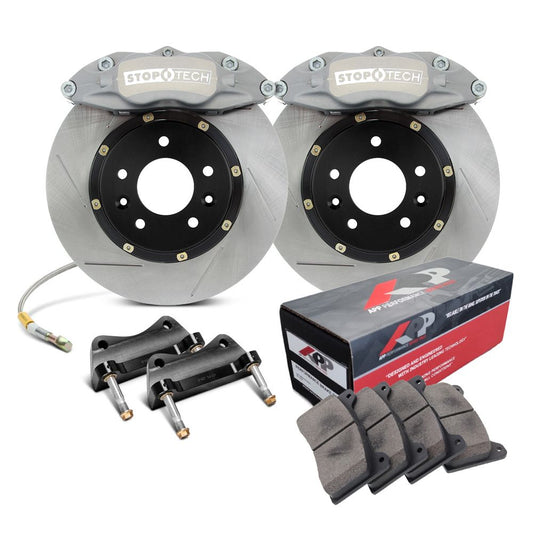 StopTech - 83.556.GV00.A1 - StopTech Competition Sport Big Brake Kit by APP - Front - 280x21mm Straight Slotted - ST-42R Grey Anodized