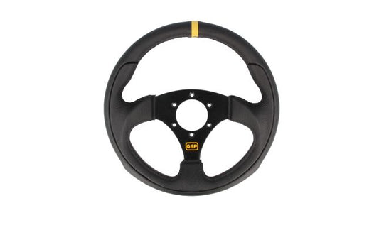 QSP - sports steering wheel leather - 300 mm - flat