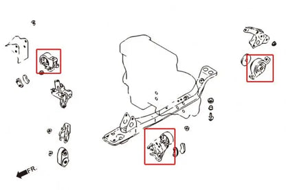 Hardrace - Reinforced Engine Mount Nissan March