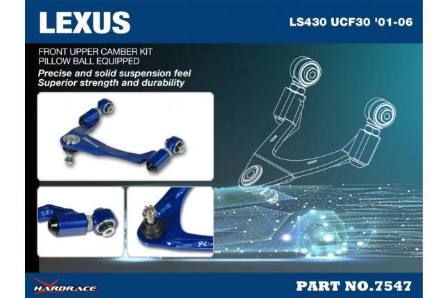 Hardrace - Front Upper Camber Kit Lexus LS