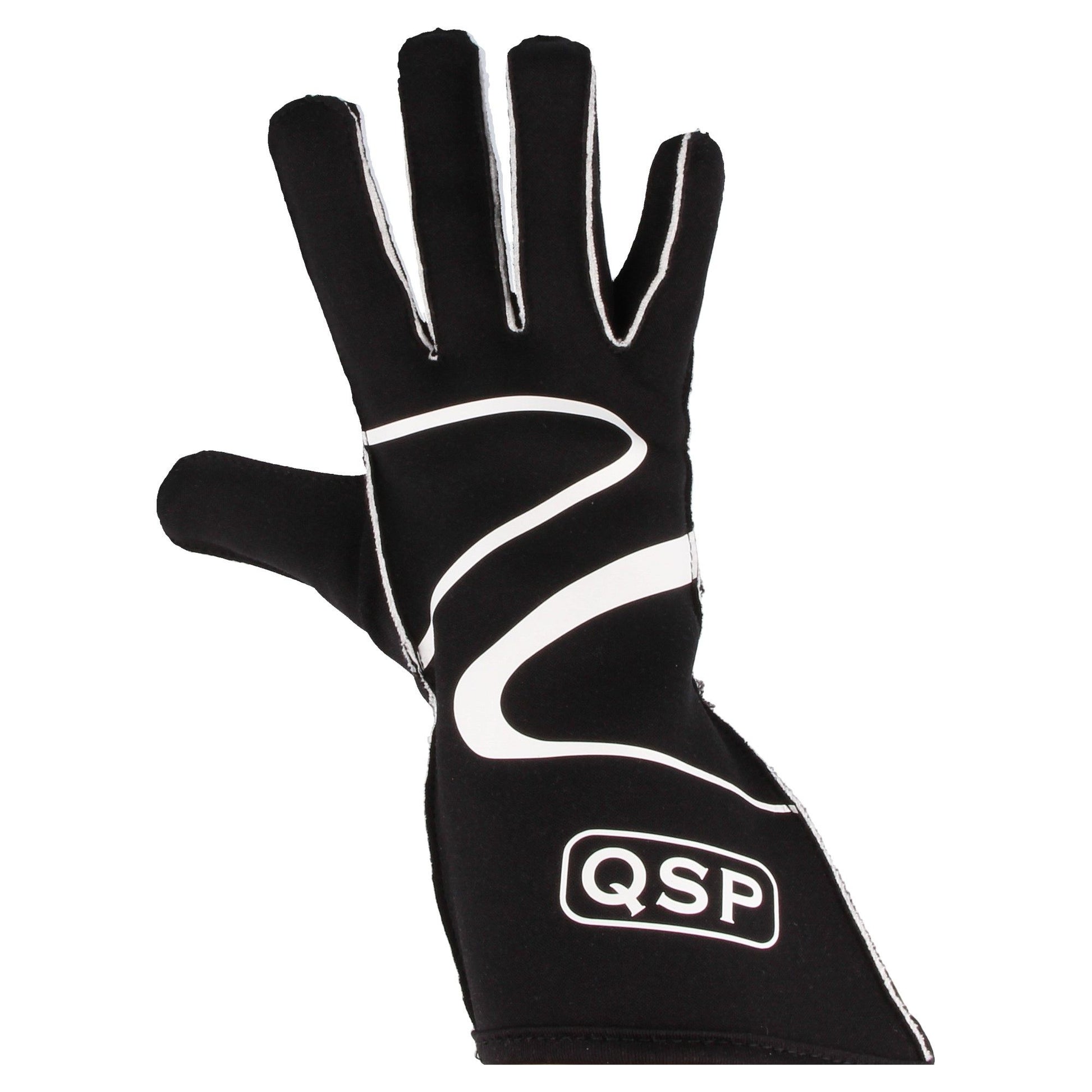 QSP - Race Gloves 400 - L - Black - QSGL400-BLK-L