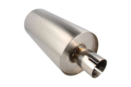 QSP - Stainless Steel Exhaust Silencer Round - 63.5mm - 2.5 inch