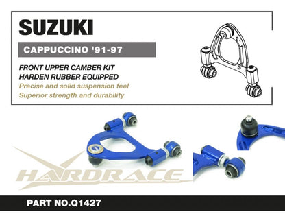 Hardrace - Front Upper Camber Kit Suzuki Cappuccino
Hardrace
Be the first to review this product
Item #
Q1427