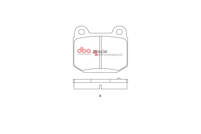 DBA - DB1521RP - DBA Racing Performance Brake Pads; Rear