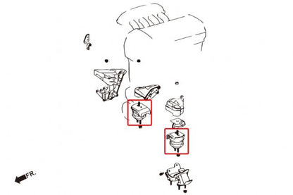 Hardrace - Harden Engine Mount Lexus IS, Toyota Altezza, Crown, Mark ii