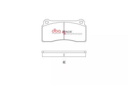 DBA - DB1935RP - DBA Racing Performance Brake Pads; Rear