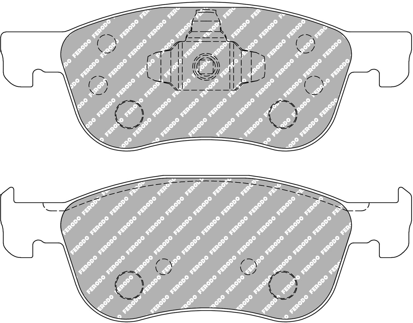 Ferodo - FER-FCP4816H - Ferodo DS2500 Brake Pads; Front