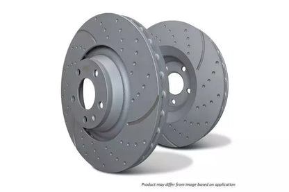 EBC GD Dimpled & Slotted Brake Discs; Rear