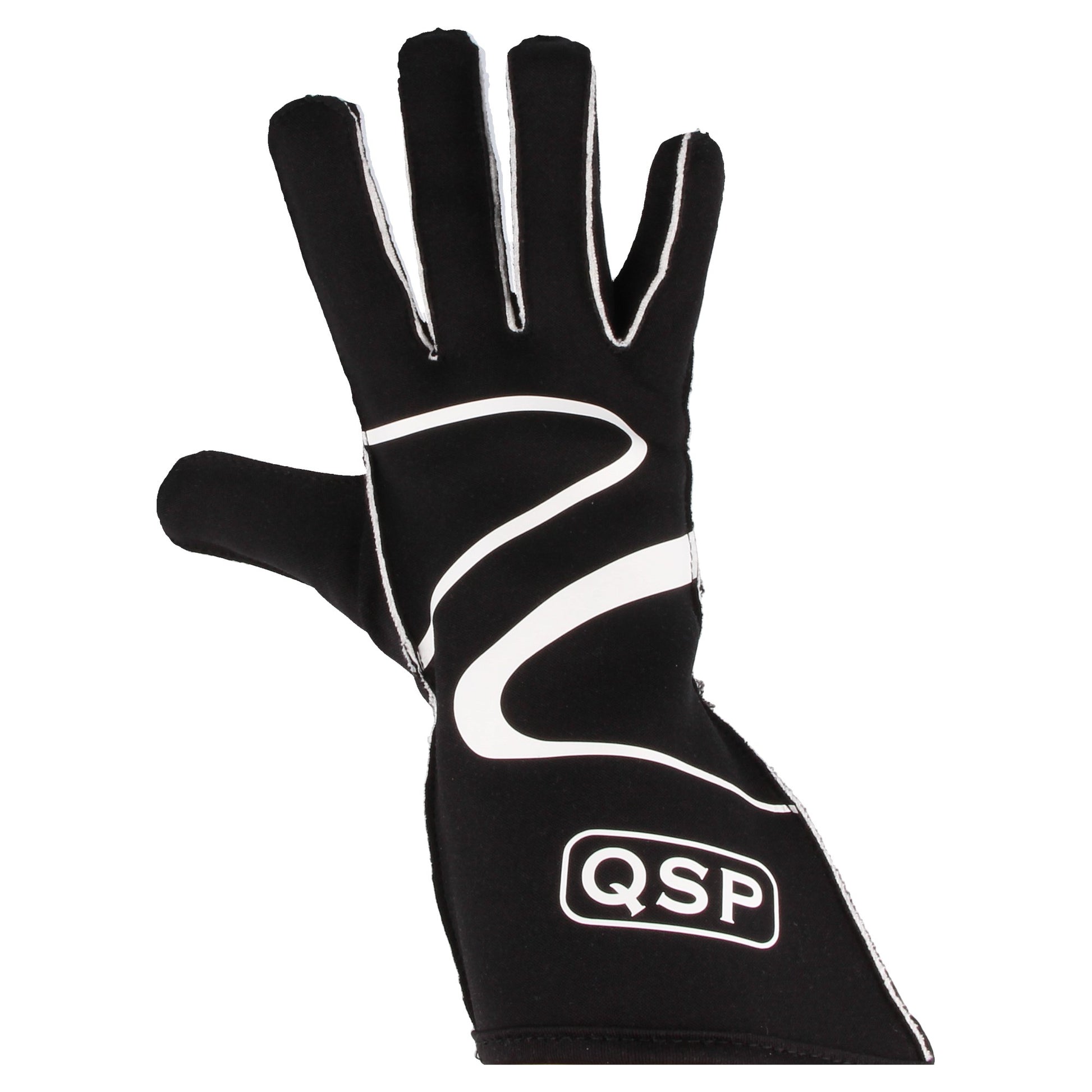 QSP - Race Gloves 400 - L - Black - QSGL400-BLK-L