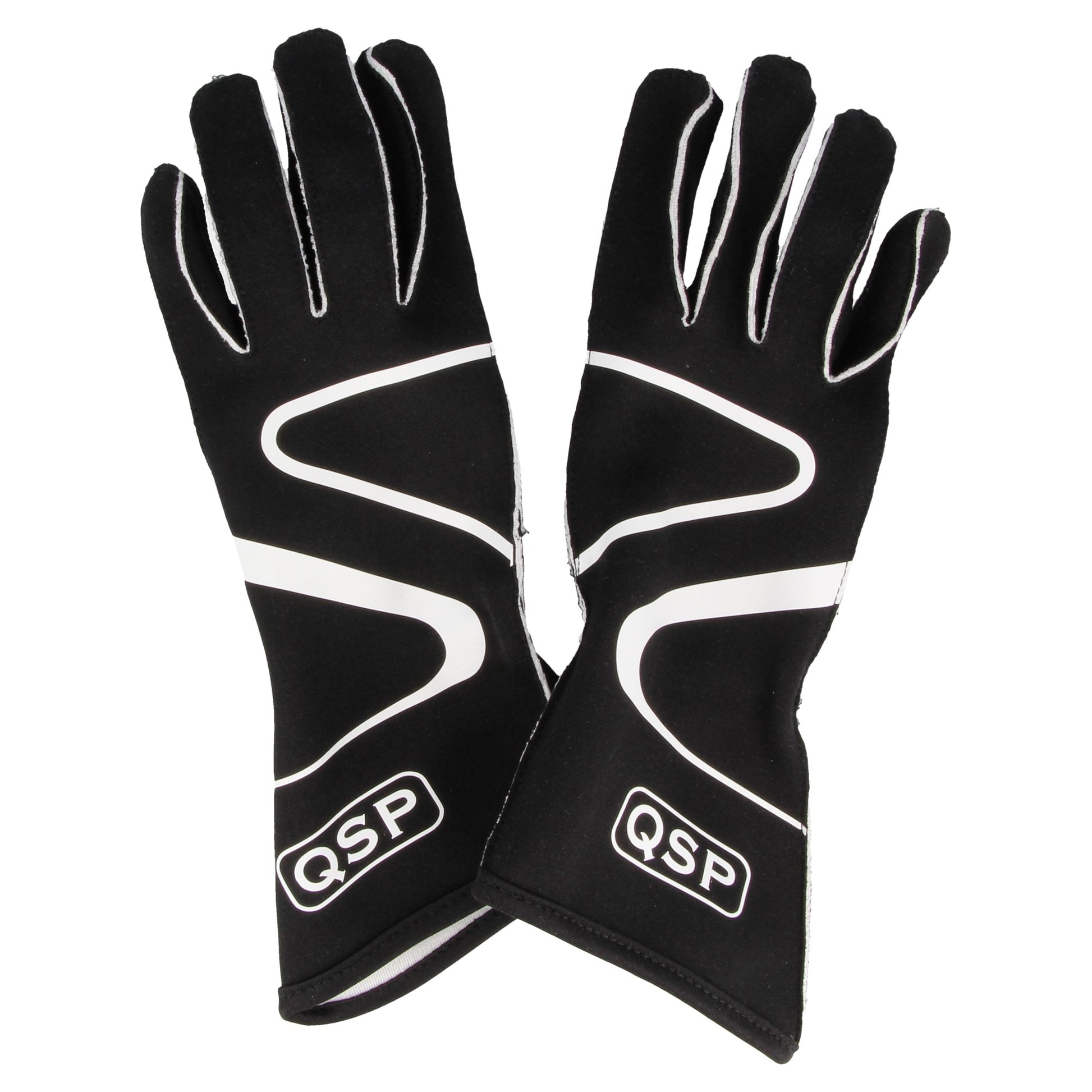 QSP - Race Gloves 400 - L - Black - QSGL400-BLK-L