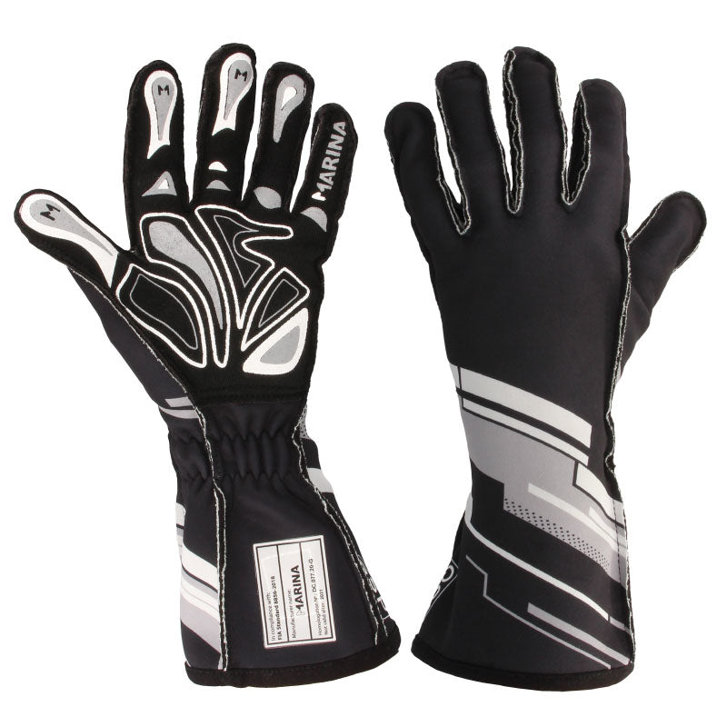 QSP - Grip FIA gloves - M - Black - QSGLFIA-BLACK-M