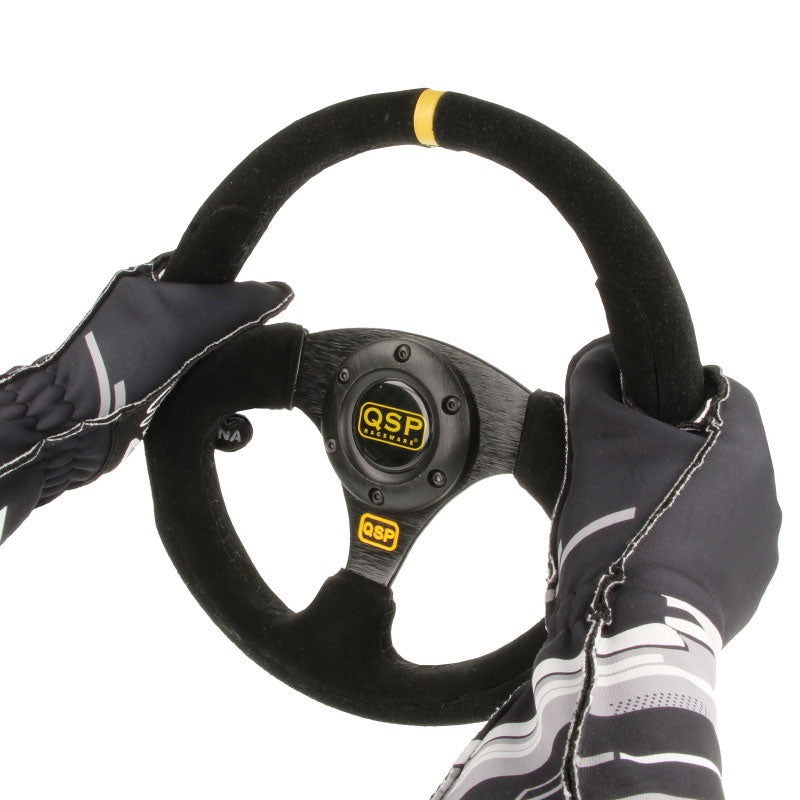 QSP - Grip FIA gloves - S - Black - QSGLFIA-BLACK-S