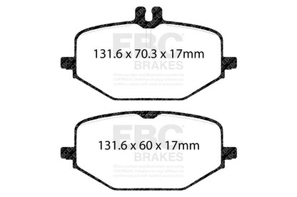EBC - DP42427R - EBC Yellowstuff Brake Pads; Rear