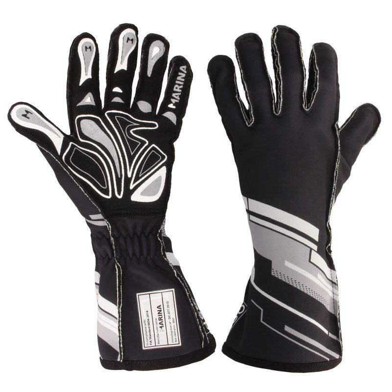 QSP - Grip FIA gloves - XL - Black - QSGLFIA-BLACK-XL