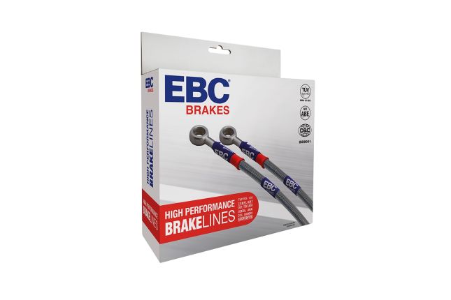 EBC - BLA2172-6L - EBC Braided Steel Brake Lines; Front & Rear