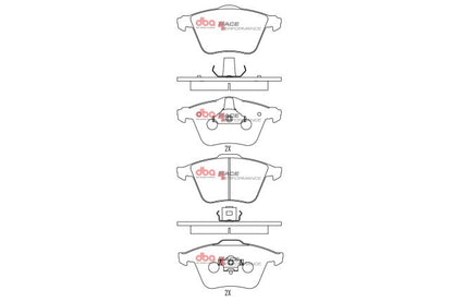 DBA - DB2210RP - DBA Racing Performance Brake Pads; Front