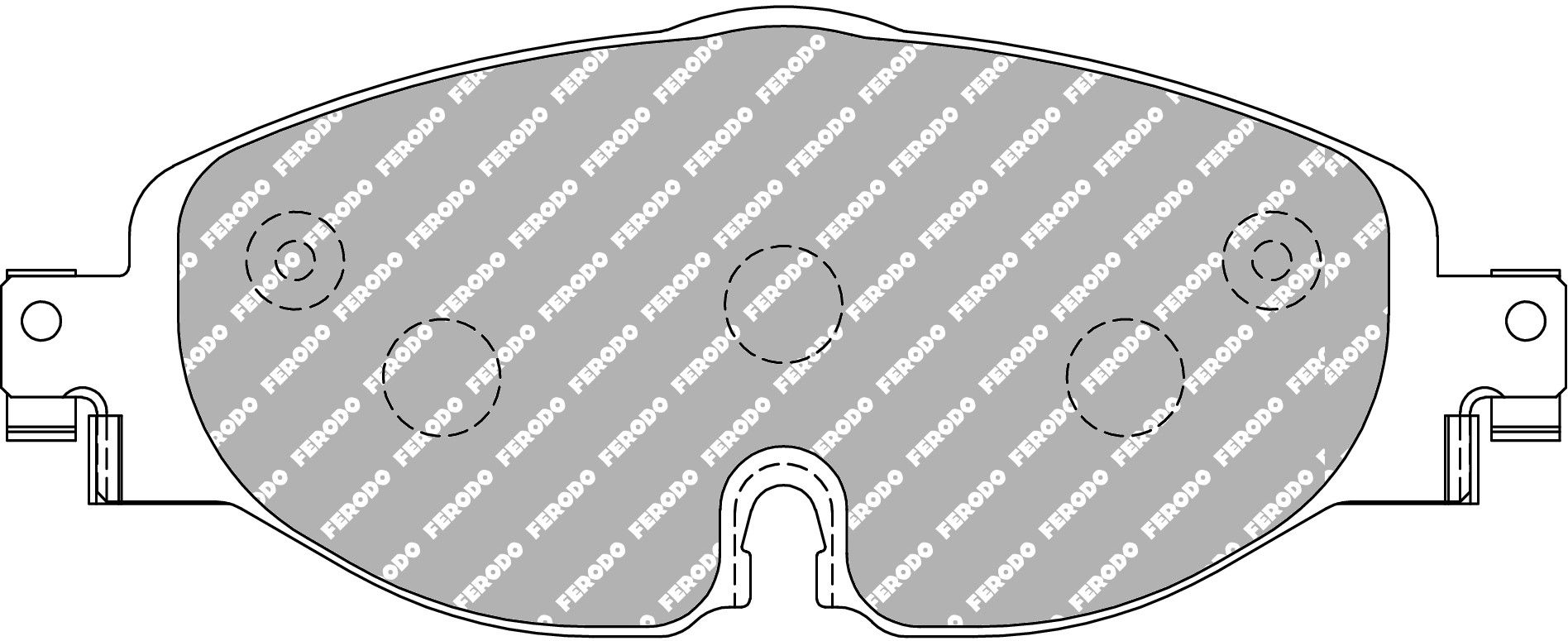 Ferodo - FER-FCP4433H - Ferodo DS2500 Brake Pads; Front