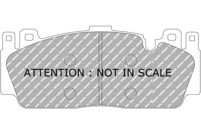 Ferodo - FER-FCP4712Z - Ferodo DS UNO Brake Pads; Front