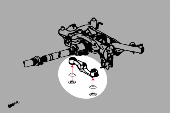 Hardrace - Tagumise diferentsiaali vibratsioonivastane sisend - eesmine Toyota Yaris / Vitz