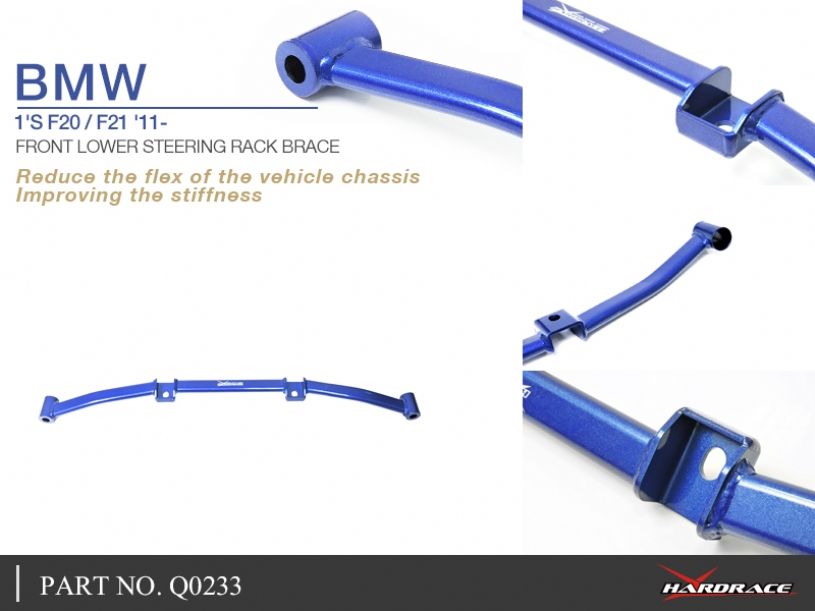 Hardrace - Front Lower Steering Rack Brace Bmw 1 Series, 3 Series - Q0233