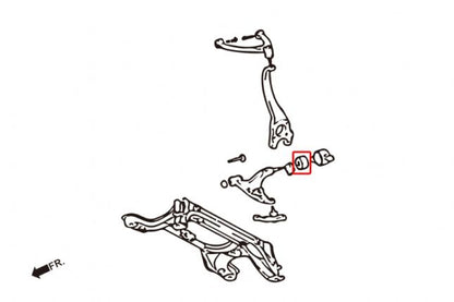 Hardrace - Front Lower Arm Bushing Lexus LS, Toyota Celsior