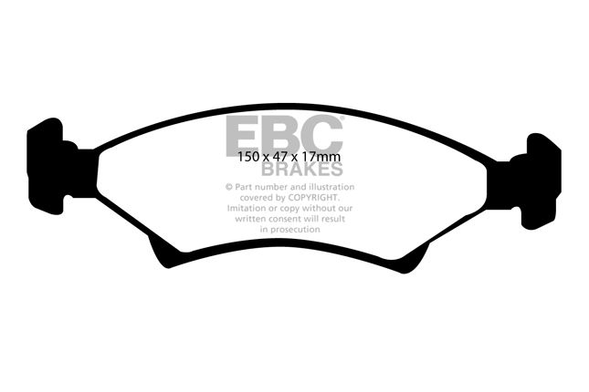 EBC - DP1001 - EBC Ultimax Brake Pads; Front