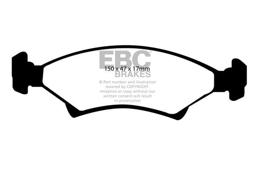 EBC - DP1001 - EBC Ultimax piduriklotsid; eesmised