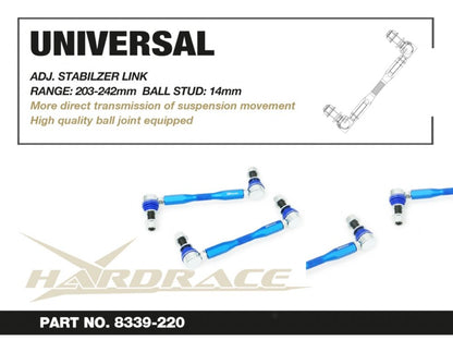 Hardrace - Adj. Stabilizer Link Toyota Hiace / granvia / granace - 8339-220