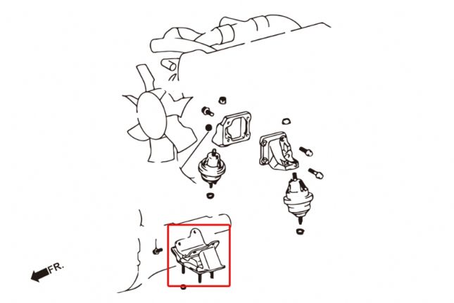 Hardrace - Harden Transmission Mount Lexus, Toyota