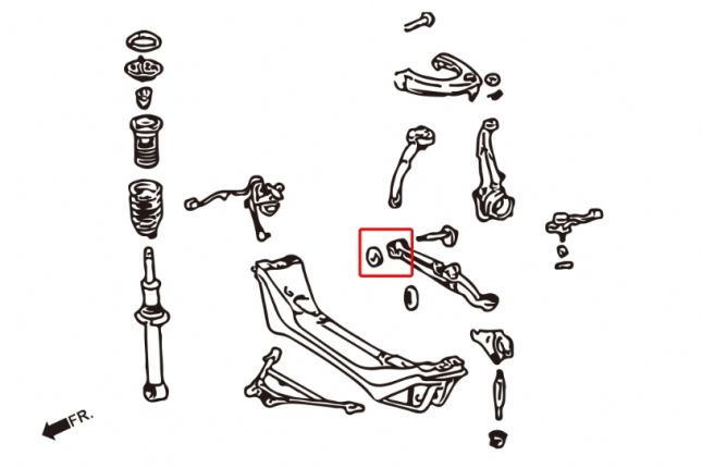 Hardrace - Front Lower Arm Bushing Lexus IS, Toyota Altezza