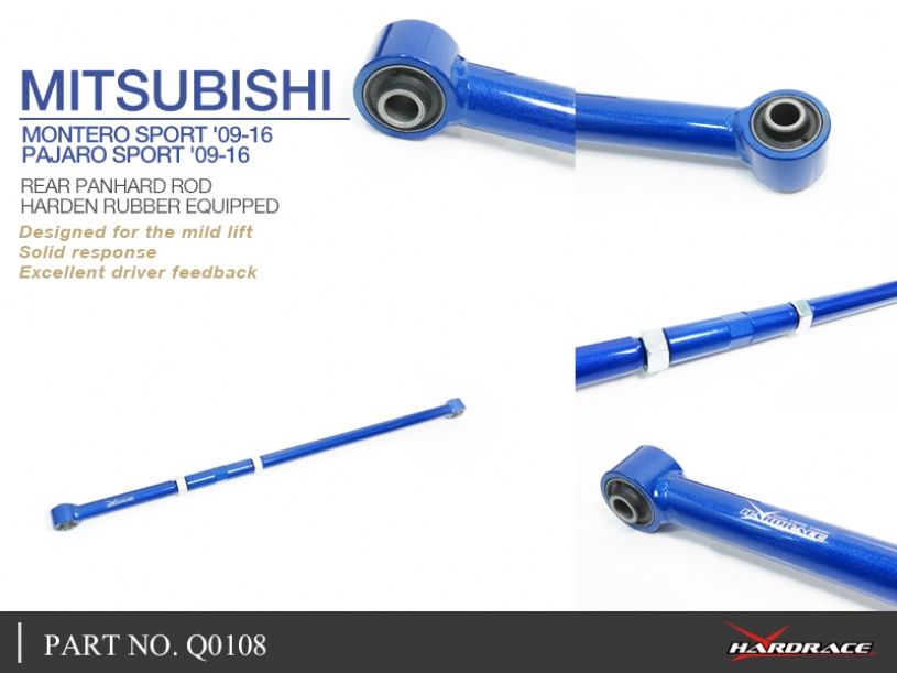 Hardrace - Rear Panhard Rod Mitsubishi Pajero sport