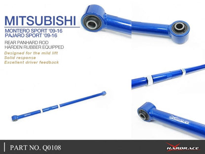 Hardrace - Rear Panhard Rod Mitsubishi Pajero sport