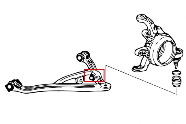 Hardrace - Rear Lower Arm Bushing Honda S2000