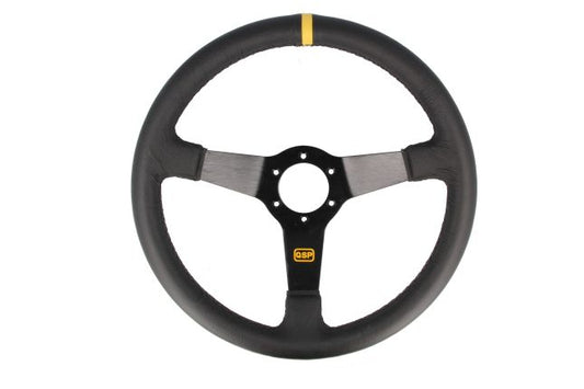 QSP - sports steering wheel leather - 350 mm - deep 70 mm