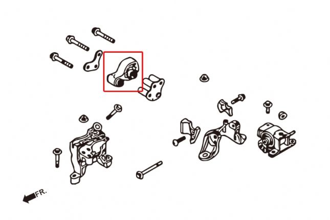 Hardrace – mootori tagumine kinnitus Mazda 3, 6, CX-5