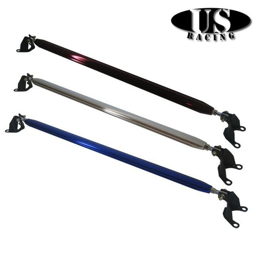 US-Racing - US-Racing Strutbrace Rear Upper B-Style Blue (Civic 87-01/CRX/Del Sol/Integra) - STR-CV88-RU-B-B