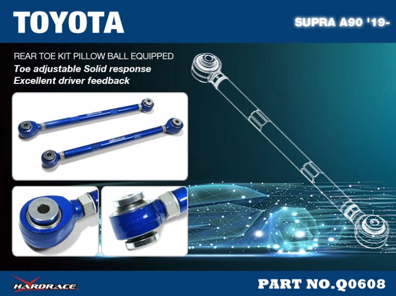 Hardrace - Rear Toe Kit Bmw 3 Series, Z4, Toyota Supra
Hardrace
Be the first to review this product
Item #
Q0608