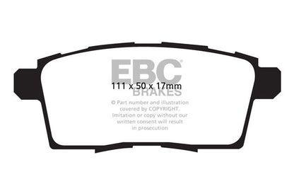 EBC - DP1795 - EBC Ultimax Brake Pads; Rear