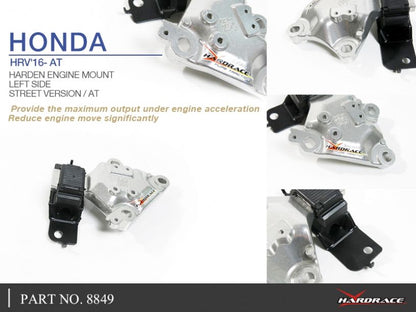 Hardrace - Vasak mootoripadi Honda City, Fit, HR-V